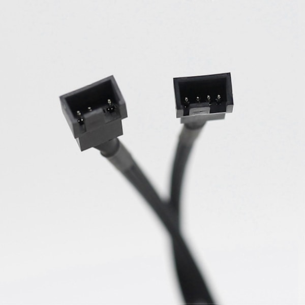 10 kpl 1-2-suuntainen punottu kaapeli Y-jakaja 3/4-nastainen PWM urosliitin tuuletin tietokone PC-tuulettimen jatkojohto Ad.pa
