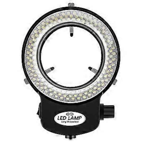 144 LED miniskoopin rengasvalo rengasvalo 0 - 100% säädettävä lamppu miniskoopin rengasvalolle