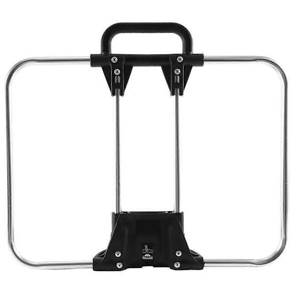 Vikbar Cykelväska Korg Ramställ för Korgväska Vikbara Cykeltillbehör 40x30cm Silver.pa