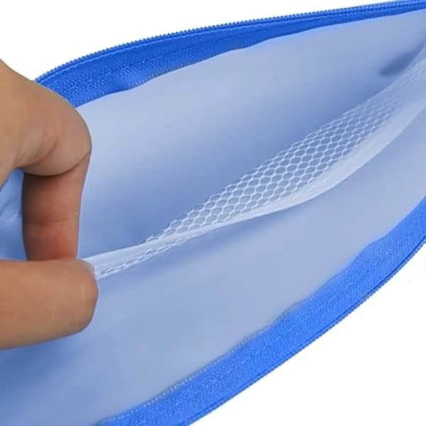 8 kpl läpinäkyviä värikkäitä A6 PVC-kansioväsköjä