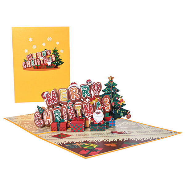2. heinäkuuta 3D gratulationskort Fantasy Christmas Tree Blessing