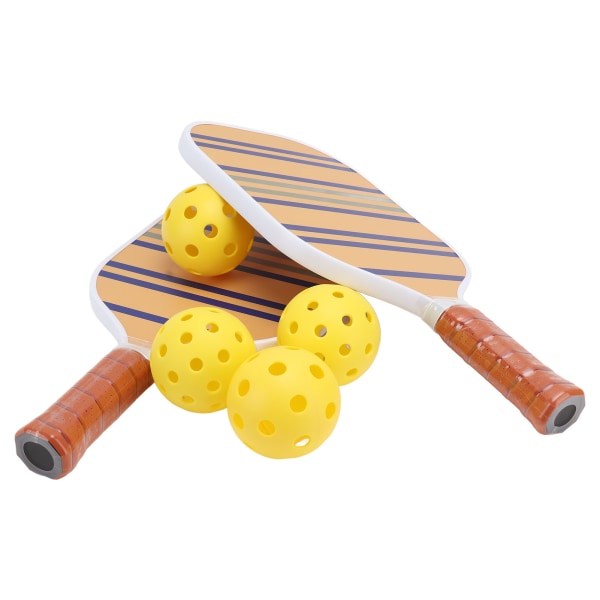 Glasfiberoverflade Pickleball Paddles Sæt Honeycomb Core Pickleball Ketsjere Sæt med 4 bolde 1 opbevaringstaske til sport