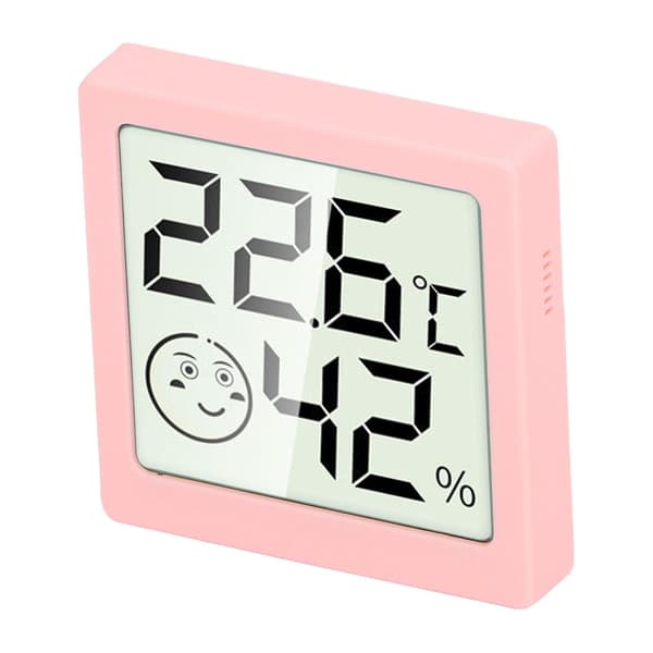 Digitalt termometer og hygrometer til reptilterrarium - Sort