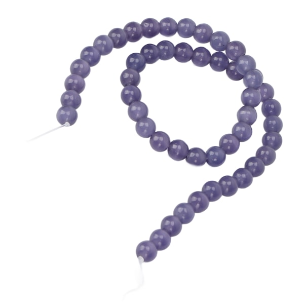 Natursten Spacer Beads DIY Stone Beads Tillbehör för halsband Armband Smycken CraftLila