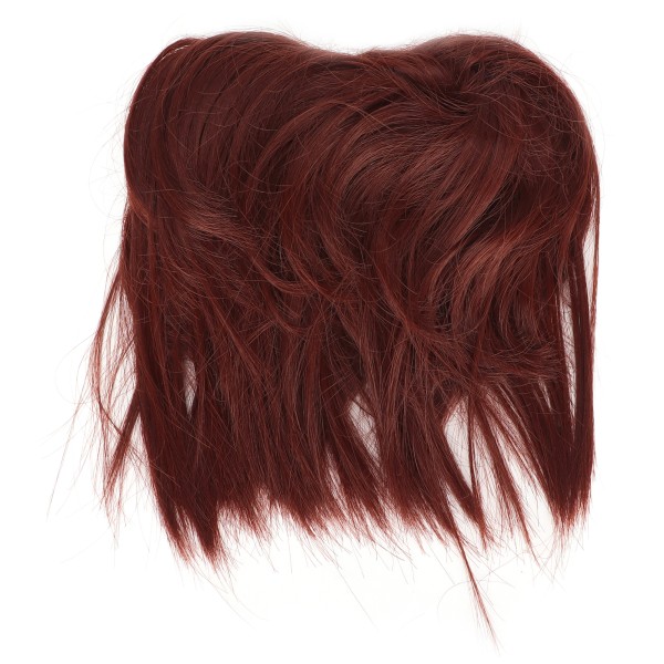 Rotete bolle-hårpynt kvinner Fasjonable updo hestehale syntetisk hårpynt for cosplay dansefestQ17-33#