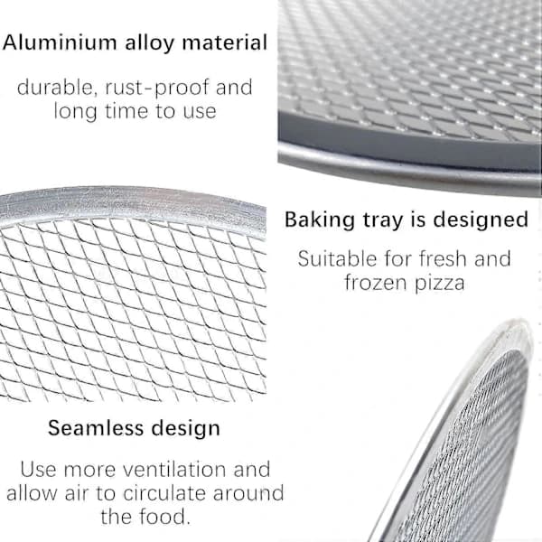 Grill Pizza in Seamless Aluminum (10-Inch), Baking Pan, Kitchenware, Baking Accessories, DIY Tools
