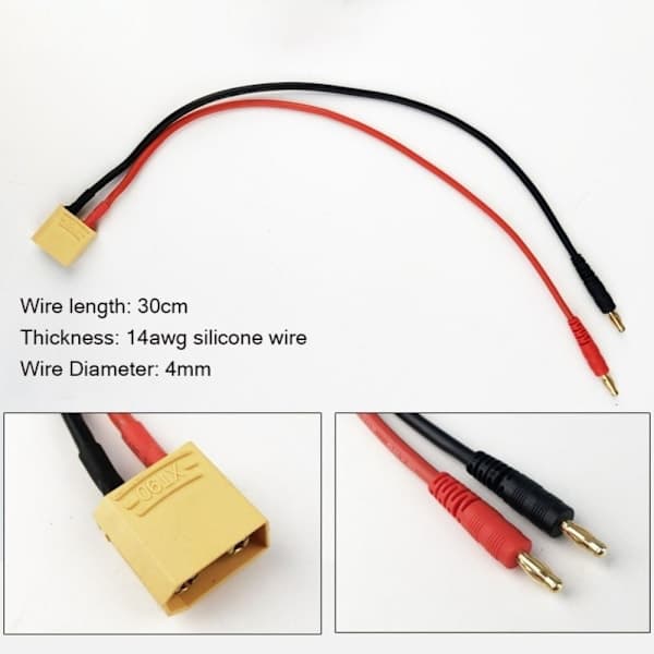 Imax B6 Ladekabel Ladekontakt 4.0 TIL EC2 4.0 TIL EC2 4.0 til EC2