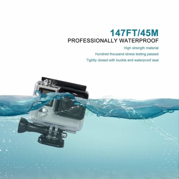 GoPro Hero 3/3+/4 Vanntett Hus Transparent