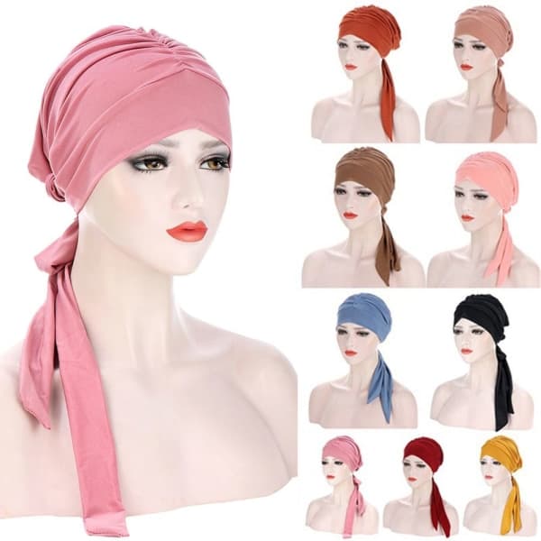 Kvinder Turban Hårtab Hat black_paris
