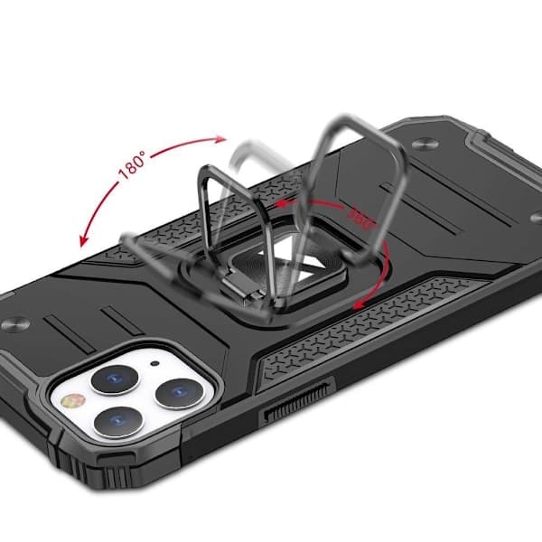 Pansret deksel + magnetisk holder iPhone 13 mini Ring Armor blå
