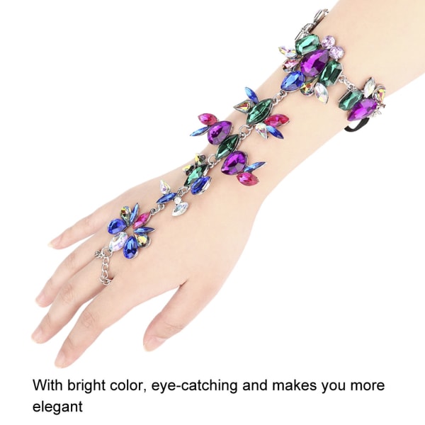Modelegering Kvinder Pige Rhinestone Ankelkæde Armbånd Smykketilbehør (farverigt)