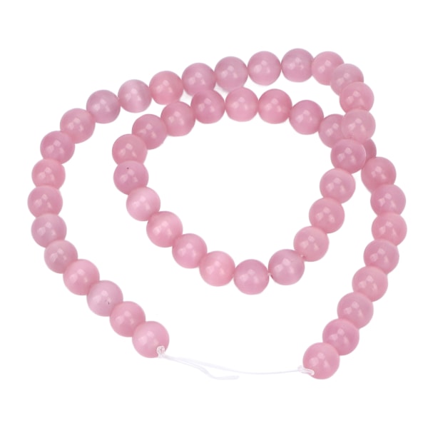 8 mm smykker gør-det-selv stenperle Delikat håndværkshalskæde Armbånd Fremstilling af runde perler til smykkebutik Pink