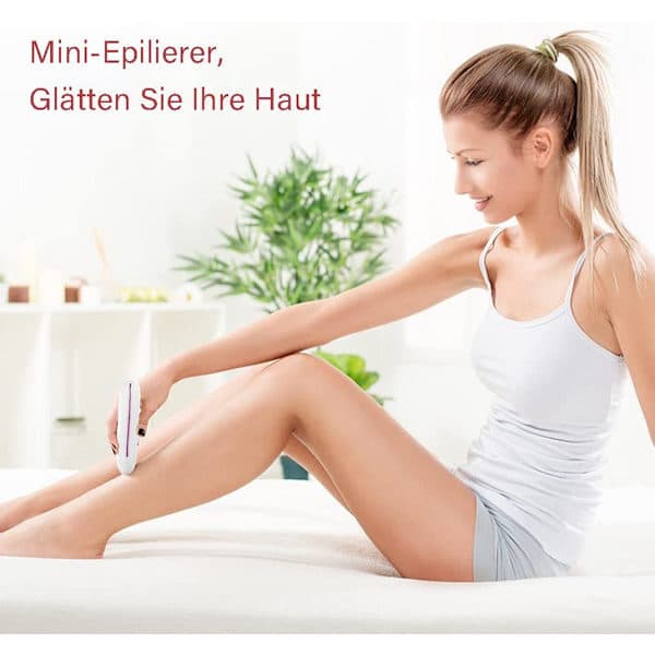 Epilator til kvinder, til ansigt, armhule, bikini og ben, med LED-lys