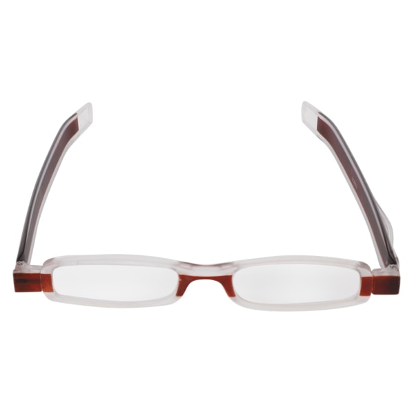 360 grader roterande vikbar dubbelfärgad ram Bärbara läsglasögon för ElderTR90 100 grader tefärg