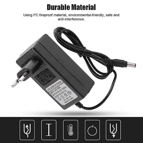 Paris_Ac100-240v Dc 16.8v 2a Erstatningsstrømadapter Li-ion Batterioplader Sikker Opladning Eu-stik