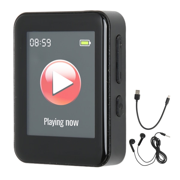 Digital stemmeoptager HD-støjreduktion AI Intelligent Timing Stemmeaktiveret optager MP3-optager med E-bog Neutral engelsk (med E-bog) 32GB