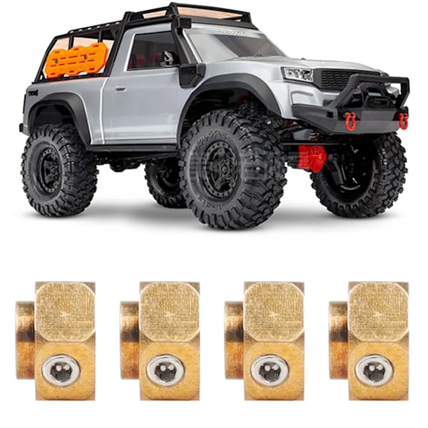 RCGOFOLLOW 4 kpl Messinki Vahvat Pyörät Hex-Kiinnitys 1/10 Adapteri