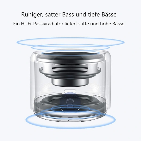 LX-EWA-A106pro Ultra Mini Bluetooth-högtalare - Silvergrå