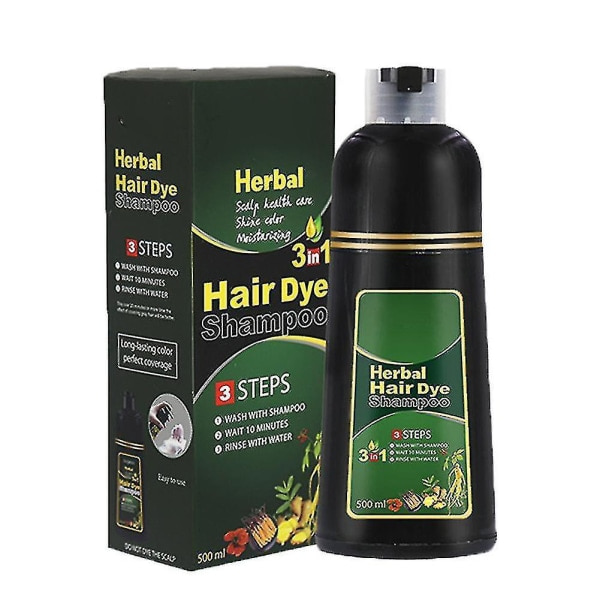 Urte-hårfarveshampoo Naturlig hårpleje uden hovedbund Flerfarvet hårfarve til mænd og kvinder—PA