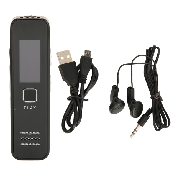 Digitaalinen äänitallennin Kannettava Mini HD -kohinanvaimennus pitkän matkan MP3-toiston tallennuslaite