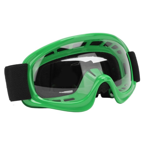 Dirt Bike Goggles for barn Slagmotstand UV-beskyttelse Motorsykkelbriller for utendørs sykling Ski ATV Off Road Racing Grønn