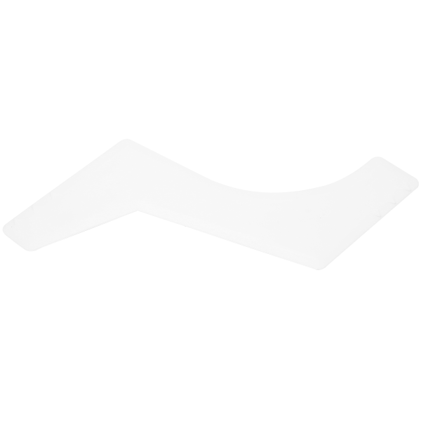 Skjeggformingsmal Hjemmesalong Skjeggguide Stylingmal, tilbehør (hvit)