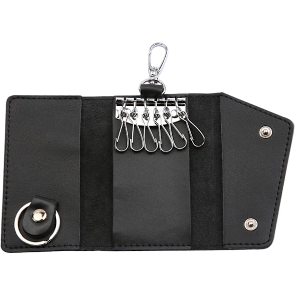 Genuine Leather Key Case, Car Key Bag with Key Chain, Multifunctional, Large Capacity Key Pouch