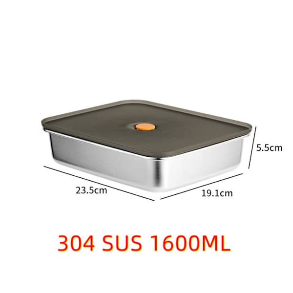 Matboks i rustfritt stål Fresh-keeping Box 1600ML 1600ML