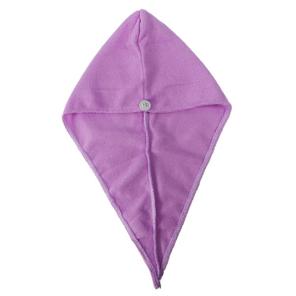 Ljuvlig vattenabsorberande handduk för barn snabbtorkande hår Andningsbar wrap-hatt Spabad (lila)