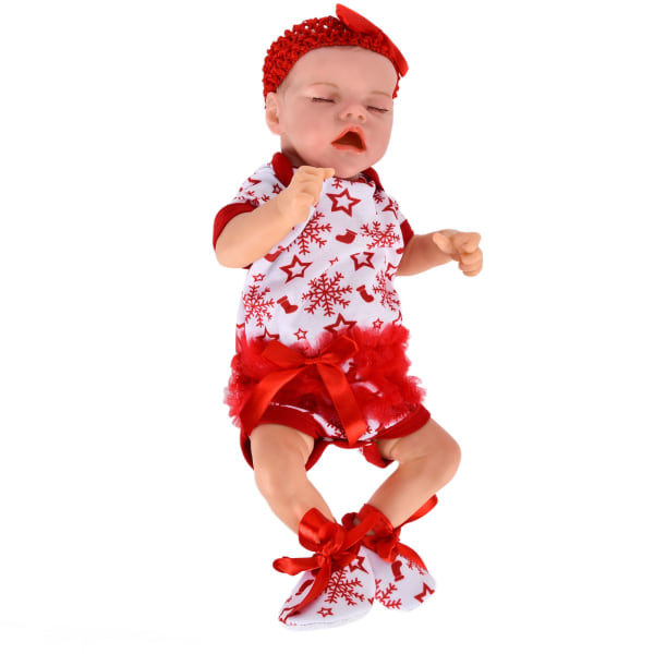Reborn Infant Doll 18 baby vastasyntyneen vauvan nukke vaatteilla tuttipullo Lahjakokoelma lapsille