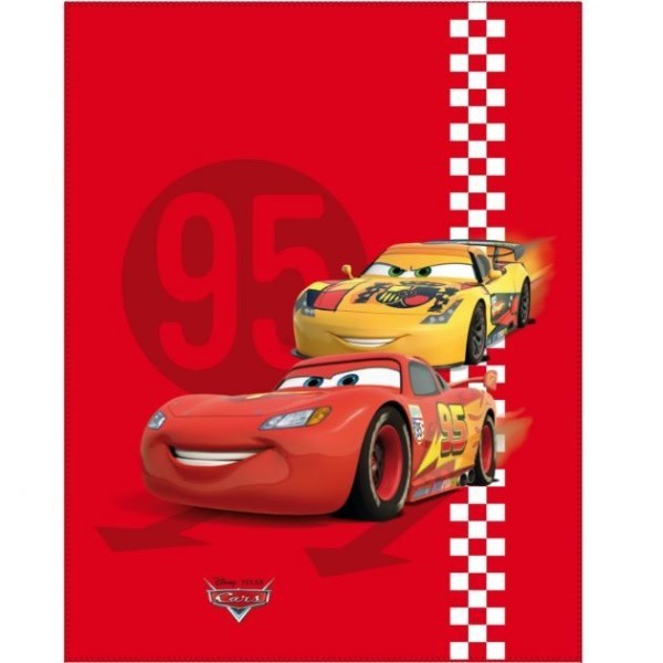 Disney-autot - PLAID Röd Däck - 110 x 140 cm