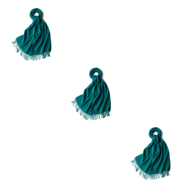 1/2/3 unisex-huivit fransuilla Lämmin ja mukava putkihuivi tummanvihreä dark green 3Set