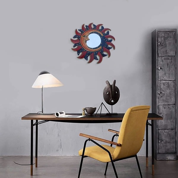 Sun Moon Dekorativ spegel Väggtapet - Hall/sovrum/vardagsrum/badrum