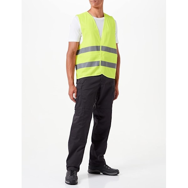 Unisex Reflex Säkerhetsväst CE EN-471 T/XL Unik Hög Synlighet Gul Väst  Gul  XL EU