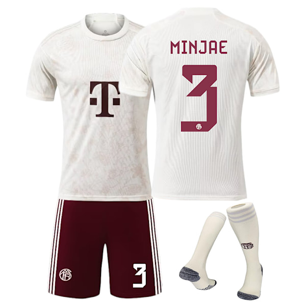 2324 Bayern Hemma Kit 3 KIM MIN-JAE Jersey 26 3 MIN-JAE