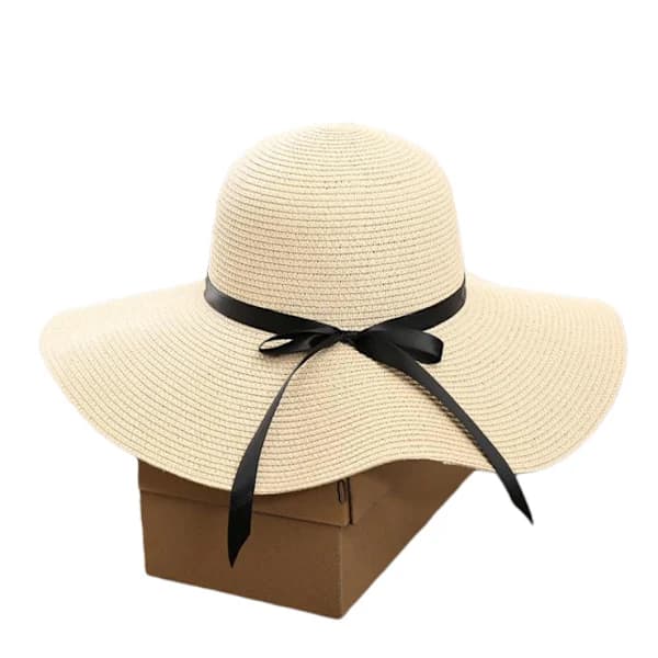 Solhat til damer med bred skygge UV UPF 50 sommerhat foldbar
