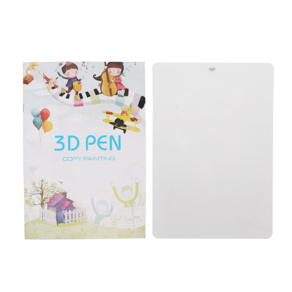 3D-skriver tegnepapir fargerikt 20 ark 40 mønstre tykt papir 3D-pennpapirsjablonger for barn Familieteamarbeid