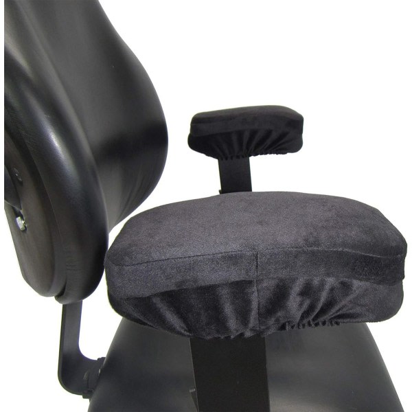 Bitar Kontorsstol Cover Stolar Armstöd, bekvämt vila Stolsstöd för armbågar och underarmar Tryckavlastning (svart)