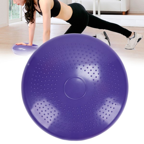 Professionel Balance Disc Pudemåtte Yoga Massage Kuglepude Fitness Motion Træning Bold Lilla