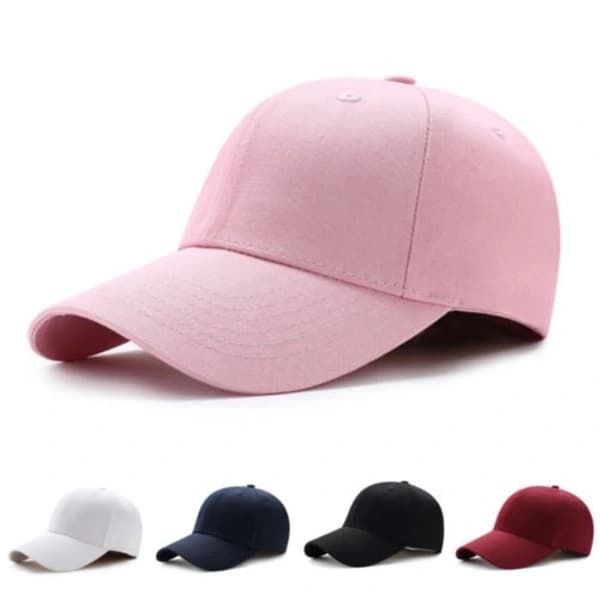 Mænd Kvinder Solid Snapback Baseball Cap Udendørs Sportshatte Justerbar hat vinrød onesize