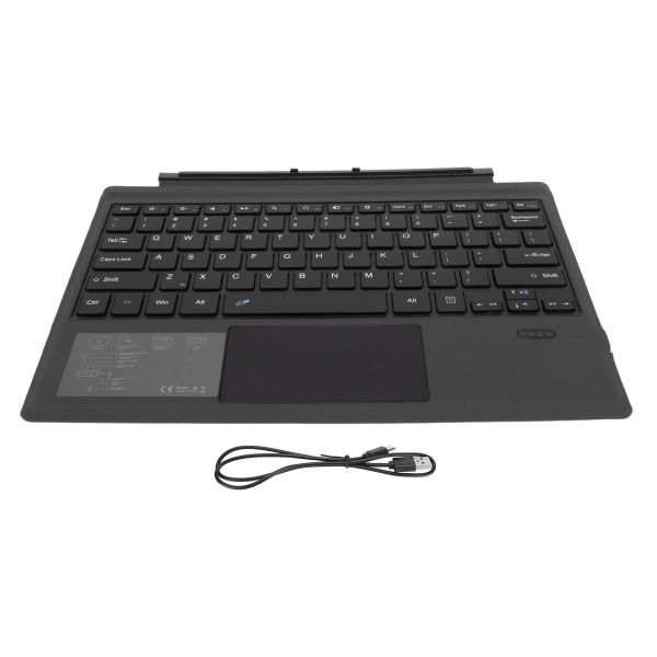 Trådlöst Bluetooth tangentbord med pekplatta för Pro 7+ Pro 7 Pro 6 Pro 5 Pro 4 Pro 3 33 fot trådlöst avstånd svart tangentbord