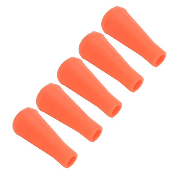 5 STK Bueskydning Pilspids 8MM Indvendig diameter Gummi Pile punkter Til Pile Træning Udendørs Orange