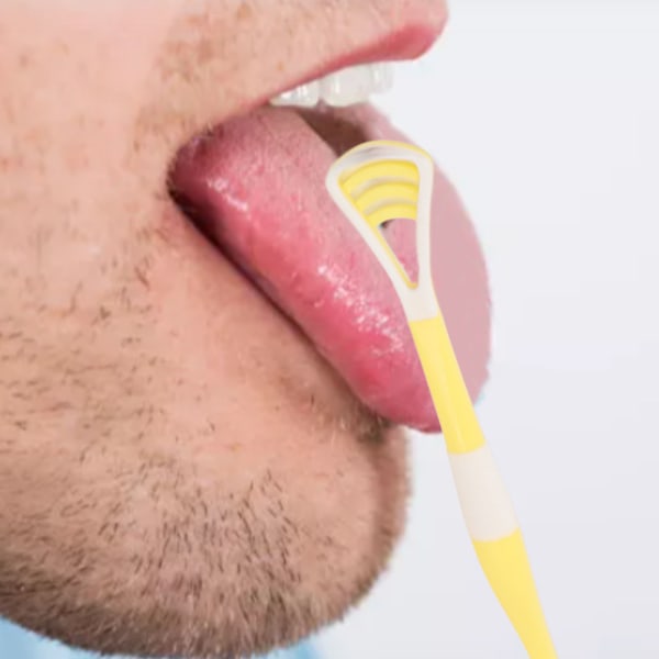 Tongue Scraper -hammasharja Joustava pitkävarsi estää oksentamista Kielenpuhdistusaine aikuisille Lasten suunhoito 8kpl