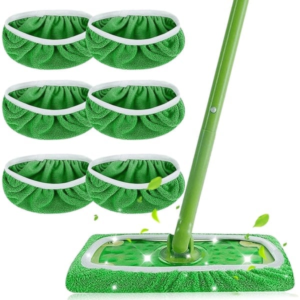 Reusable Mops, Highly Absorbent and Dirt-Trapping Floor Cloths