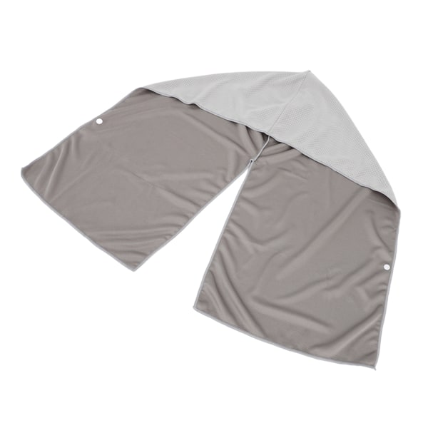 Kølende hættetrøje Håndklæder U-formet hættetrøje Håndklæde Solbeskyttelse Hurtigtørrende Sports Kølehåndklæder Grå
