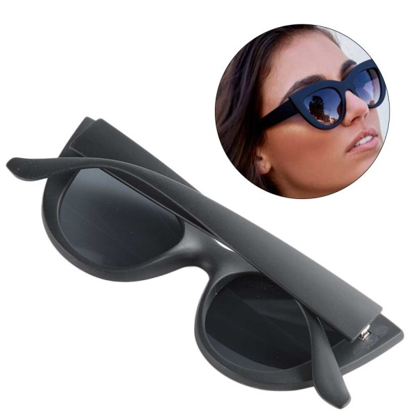 Fashionabla slitstarka solglasögon Clear Lens Eyewear Solglasögon för kvinnor