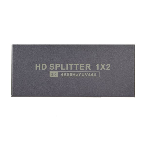 1x2 HD Multimedia Interface Splitter 4K 60Hz 18G HDCP2.2 RGB444 1 in 2 Out HD Multimedia Interface 2.0 Splitter 100?240V EU-stik