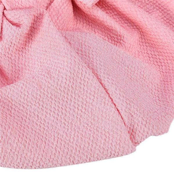 Naisten muoti turbaanihattu Bowknot pipo lämmin cap (vaaleanpunainen)