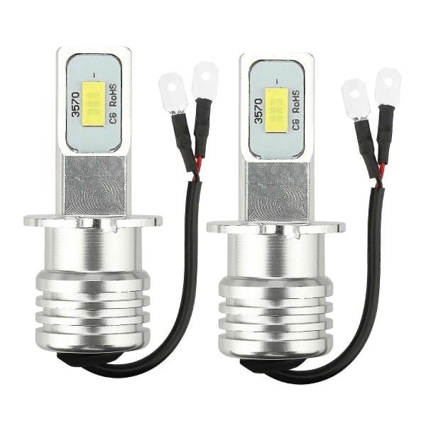 2x H3 Led Kit 100w 10000lm Tågelys