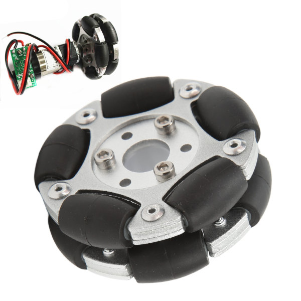 60 mm Robot Omni Wheel Aluminiumlegering 360 graders rotation Robot Omni Wheel Ersättning för uppgradering